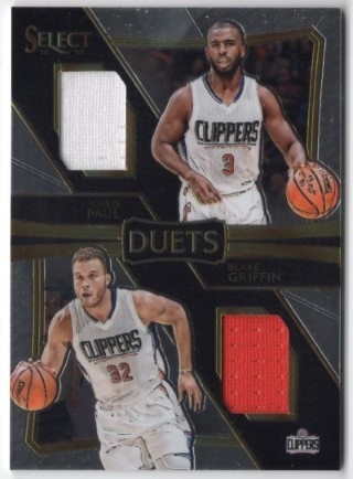 2016-17 Select - Duets #04 - Blake Griffin / Chris Paul MEM, SN149 - LA Clippers