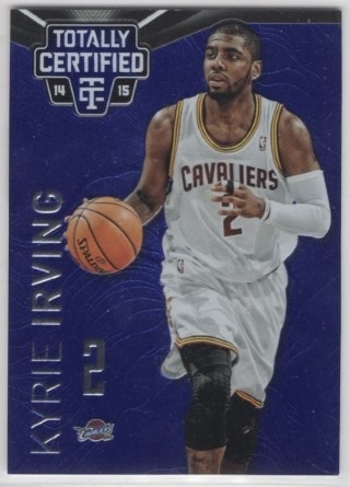 2014-15 Totally Certified - Platinum Blue #86b - Kyrie Irving SN149 - Cleveland Cavaliers