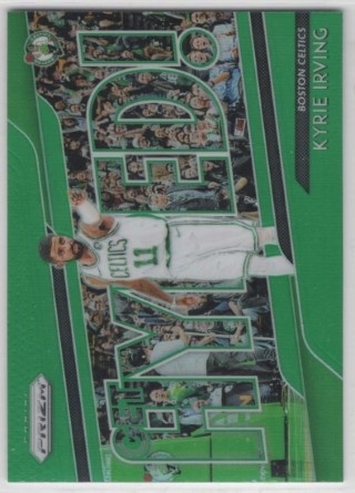 2018-19 Panini Prizm - Get Hyped! Green #10 - Kyrie Irving - Boston Celtics