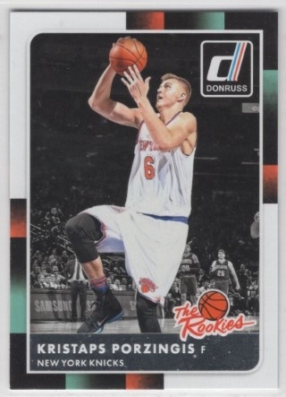2015-16 Donruss - The Rookies #32 - Kristaps Porzingis - ROOKIE - New York Knicks