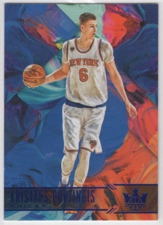 2017-18 Court Kings - Sapphire #065 - Kristaps Porzingis SN25 - New York Knicks