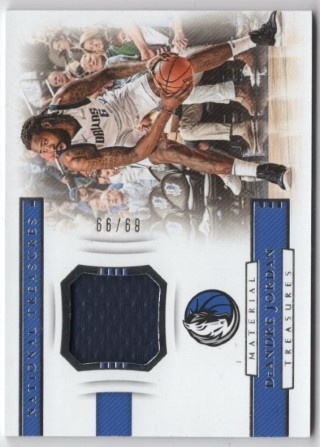 2018-19 Panini National Treasures - Material Treasures #MAT-DJ - DeAndre Jordan MEM, SN99 - Dallas Mavericks