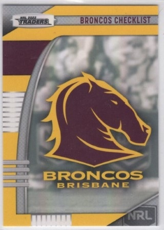 NRL - 2022 Traders - Brisbane Broncos - Pearl Special (select from list)