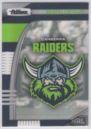 NRL - 2022 Traders - Canberra Raiders - Pearl Special (select from list)