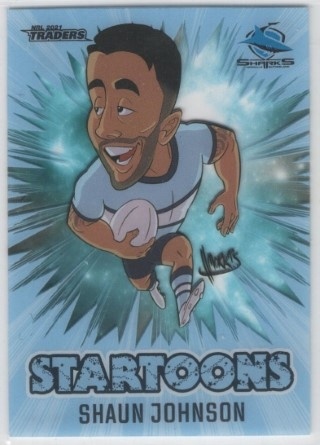 NRL - 2021 Traders - Startoons - #ST04 - Shaun Johnson - Cronulla Sharks