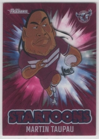 NRL - 2021 Traders - Startoons - #ST07 - Martin Taupau - Manly Sea Eagles