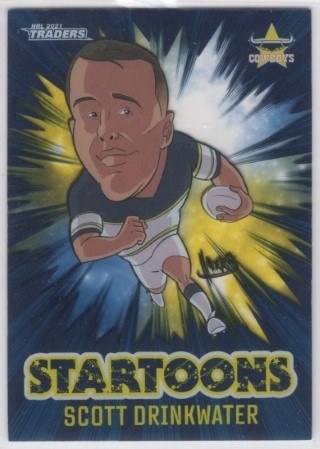 NRL - 2021 Traders - Startoons - #ST10 - Scott Drinkwater - North Queensland Cowboys