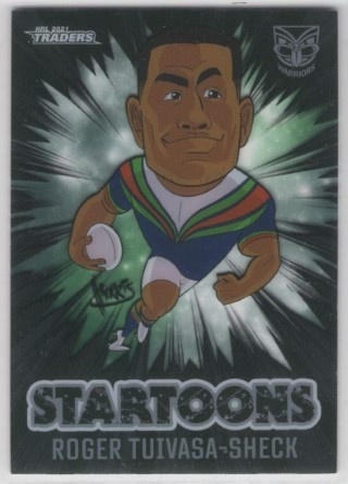 NRL - 2021 Traders - Startoons - #ST17 - Roger Tuivasa-Sheck - New Zealand Warriors