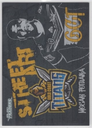 NRL - 2021 Traders - Street Art Black - #SAB05 - Moeaki Fotuaika - Gold Coast Titans