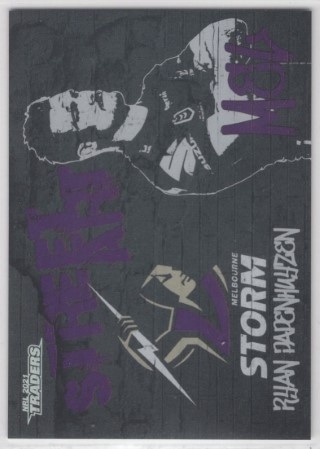 NRL - 2021 Traders - Street Art Black - #SAB07 - Ryan Papenhuyzen - Melbourne Storm