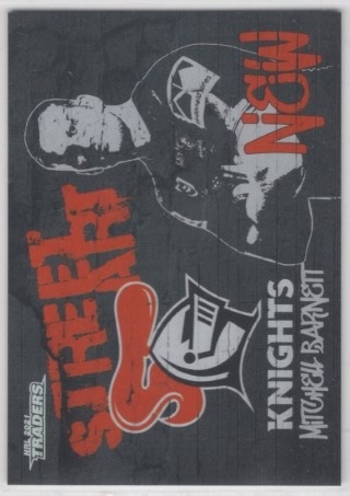 NRL - 2021 Traders - Street Art Black - #SAB08 - Mitchell Barnett - Newcastle Knights