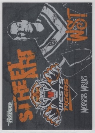 NRL - 2021 Traders - Street Art Black - #SAB16 - Moses Mbye - Wests Tigers