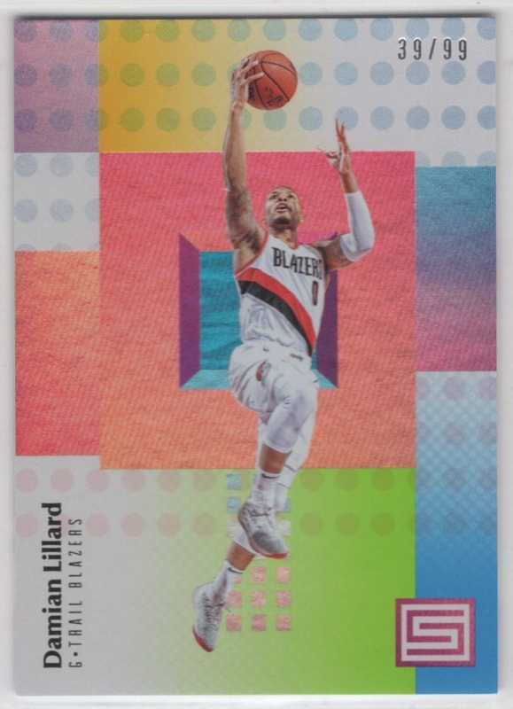 2017-18 Panini Status - Aspirations #012 - Damian Lillard SN99 - Portland Trailblazers