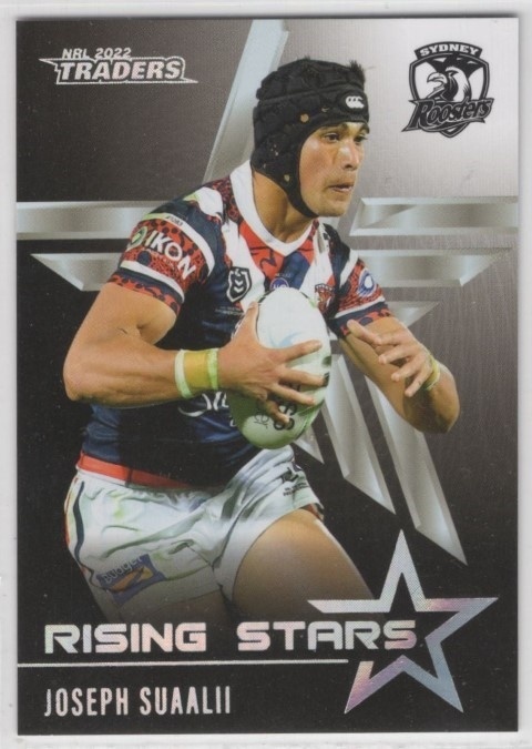 NRL - 2022 Traders - Rising Stars Parallel (Album Card) RSP14 - Joseph Suaalii - Sydney Roosters
