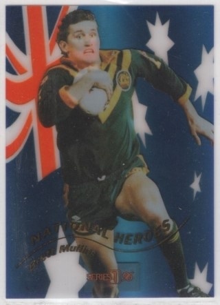 NRL - 1996 Dynamic Series 1 - National Heroes #NH4 - Brett Mullins - Australian Kangaroos