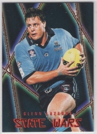 NRL - 1996 Dynamic Series 2 - State Wars #SW04 - Glenn Lazarus - NSW Blues