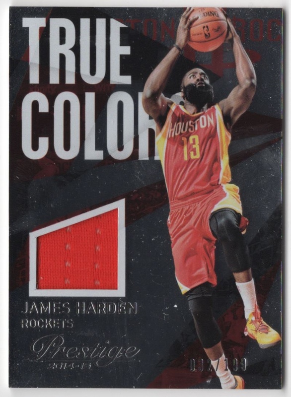 2014-15 Prestige Plus - True Colors #09 - James Harden MEM, SN199 - Houston Rockets