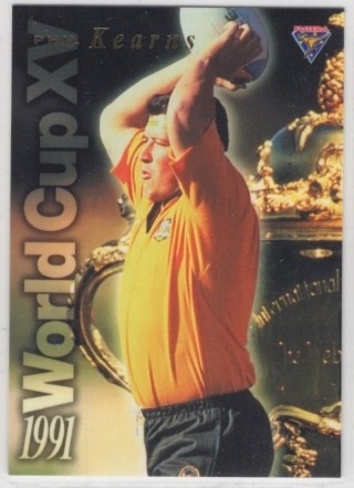 UNION - 1995 Futera Rugby Union - 1991 World Cup XV #WC02 - Phil Kearns SN4000 - Australia