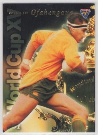 UNION - 1995 Futera Rugby Union - 1991 World Cup XV #WC07 - Willie Ofahengaue SN4000 - Australia