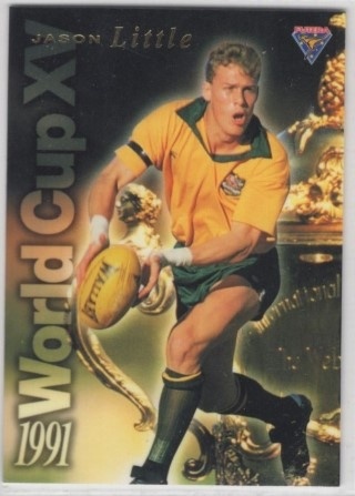 UNION - 1995 Futera Rugby Union - 1991 World Cup XV #WC13 - Jason Little SN4000 - Australia