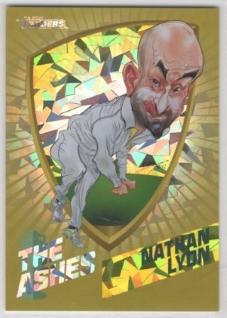 CRICKET - Traders 2021-22 - Ashes Caricatures Gold #CGO5 - Nathan Lyon (PR310)  - Australia