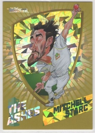 CRICKET - Traders 2021-22 - Ashes Caricatures Gold #CGO8 - Mitchell Starc (PR310)  - Australia