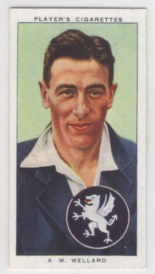 CRICKET - John Player & Sons 1938 Cricketers - #31 Arthur Wellard - Somerset