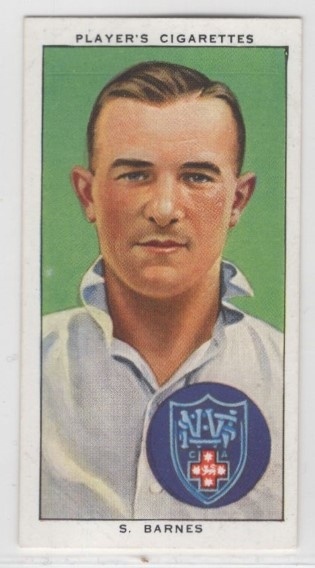 CRICKET - John Player & Sons 1938 Cricketers - #36 Sid Barnes - New South Wales