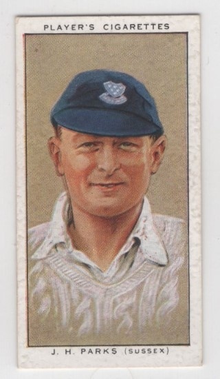 CRICKET - John Player & Sons 1934 Cricketers - #21 Jim Parks Sr. - Sussex