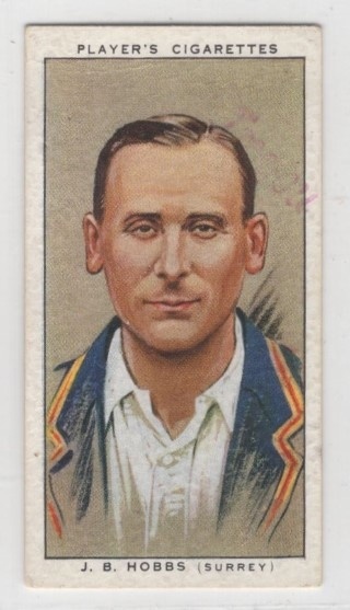 CRICKET - John Player & Sons 1934 Cricketers - #12 Jack Hobbs - Surrey