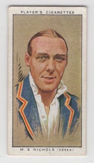 CRICKET - John Player & Sons 1934 Cricketers - #20 Stan Nichols - Essex