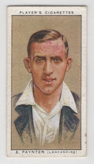CRICKET - John Player & Sons 1934 Cricketers - #22 Eddie Paynter - Lancashire