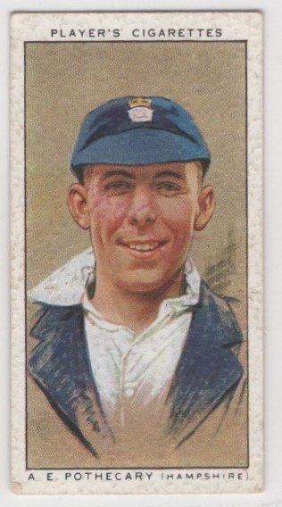 CRICKET - John Player & Sons 1934 Cricketers - #23 Arthur Pothecary - Hampshire