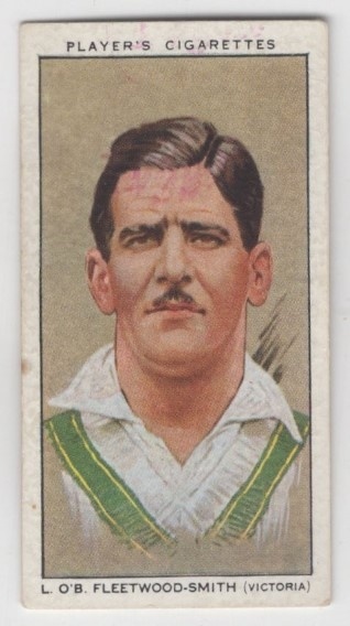 CRICKET - John Player & Sons 1934 Cricketers - #42 Chuck Fleetwood-Smith - Victoria