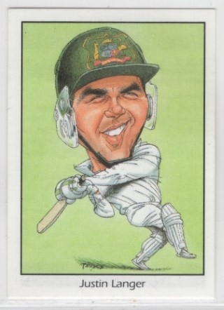 CRICKET - 1994 Weet Bix - Australian Test Cricketers - #02 Justin Langer - Australia
