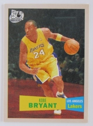 2007-08 Topps - 1957-58 Variations #024 - Kobe Bryant - LA Lakers