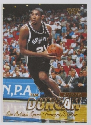 1997-98 Fleer - #201 Tim Duncan - ROOKIE - San Antonio Spurs