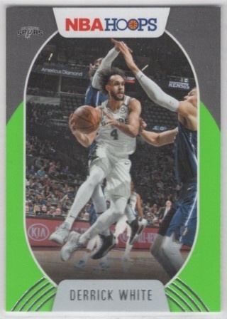2020-21 Hoops - Neon Green #031 - Derrick White - San Antonio Spurs