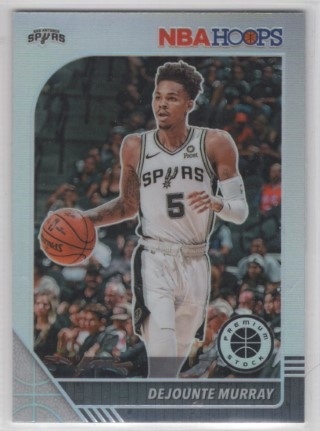 2019-20 Hoops Premium Stock - Prizm Silver #174 - Dejounte Murray - San Antonio Spurs