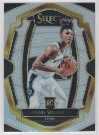 2018-19 Select - Prizm Silver #174 - Lonnie Walker IV - ROOKIE - San Antonio Spurs