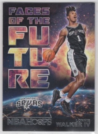 2018-19 Hoops - Faces of the Future #18 - Lonnie Walker IV - ROOKIE - San Antonio Spurs