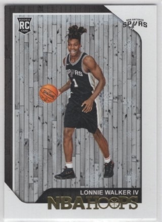 2018-19 Hoops Winter - #256 Lonnie Walker IV - ROOKIE - San Antonio Spurs