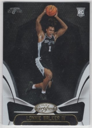2018-19 Panini Certified - #168 Lonnie Walker IV - ROOKIE - San Antonio Spurs