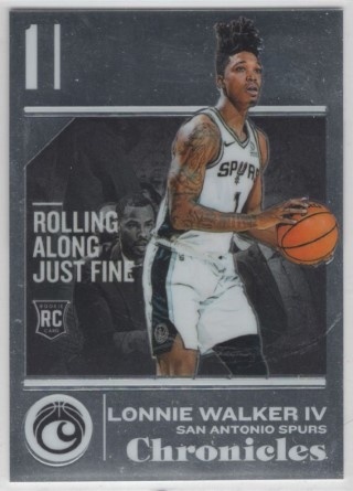 2018-19 Panini Chronicles - #531 Chronicles - Lonnie Walker IV - ROOKIE - San Antonio Spurs