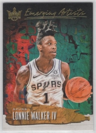 2018-19 Court Kings - Emerging Artists #25 - Lonnie Walker IV - ROOKIE - San Antonio Spurs
