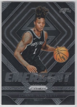 2018-19 Panini Prizm - Emergent #18 - Lonnie Walker IV - ROOKIE - San Antonio Spurs