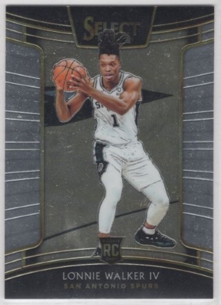 2018-19 Select - #077 Lonnie Walker IV - ROOKIE - San Antonio Spurs