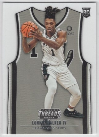 2018-19 Panini Threads - #209 Lonnie Walker IV - ROOKIE - San Antonio Spurs