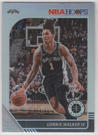 2019-20 Hoops Premium Stock - Prizm Silver #175 - Lonnie Walker IV - San Antonio Spurs