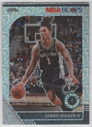 2019-20 Hoops Premium Stock - Prizm Silver Mojo #175 - Lonnie Walker IV - San Antonio Spurs